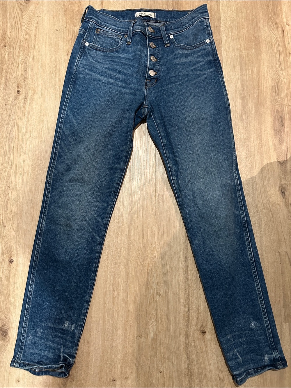 Madewell Women's Dark Blue Skinny Slim straight jeans